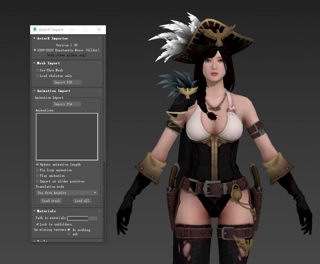 3dmax psk-psa导入插件