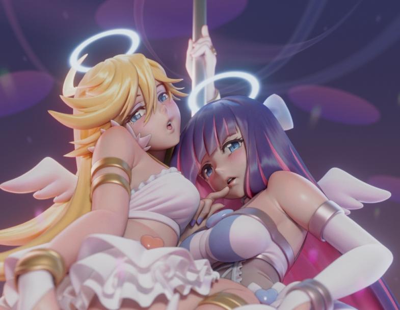 YusufUmar-吊带袜天使-panty_and_stocking_clay