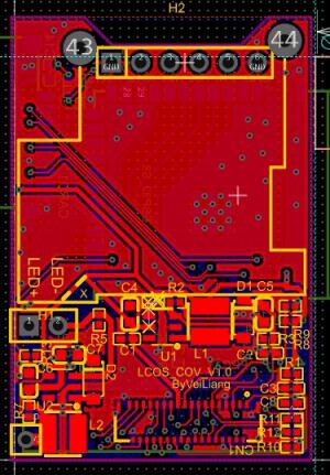  Circuit diagram of LCOS small projection Hx7033 driver board