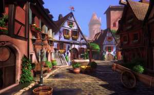 unity3d游戏美术U3d场景模型带环境资源小镇城镇场景Village Environment Pack