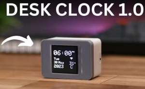  Make a small clock with weather station