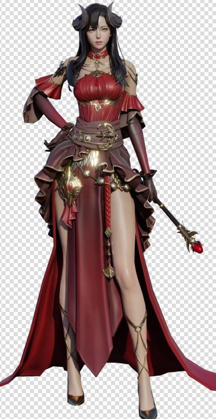 女性法师模型 第1张