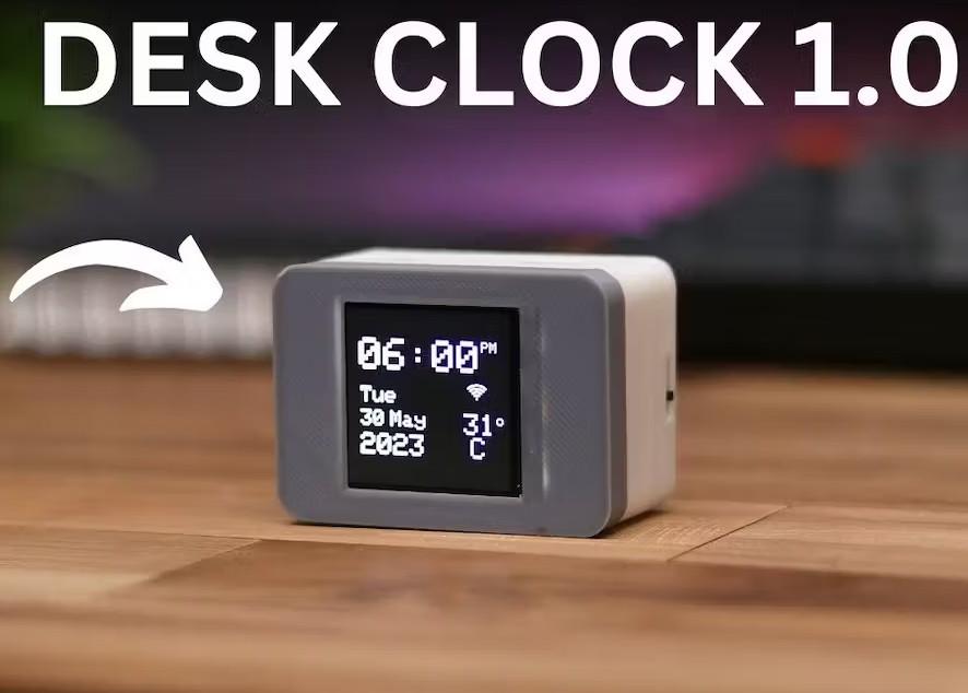 制作带有气象站的小台钟 esp8266 物联网 第1张